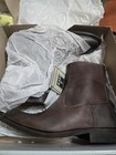 Frye Brown Leather Ankle Boots Men s 11 5m Zip Round Toe