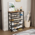 Industrial 5-tier Shoe Rack  Adjustable Country Style Storage Organizer For
