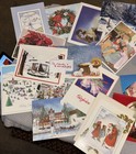 Vtg Christmas Greeting Card Lot 70  Unused Nos 80s 90s 2000s