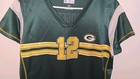Aaron Rodger Nfl Team Apparel Shirt Womens Green Bay Packers Jersey Top Large