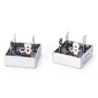 2pcs 1000v 50a Metal Case Single Phase Diode Bridge Rectifier Kbpc5010
