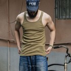 Bronson Slim T Shirts Sleeveless Tank Top A Type Undershirts Cotton Tee Stretch