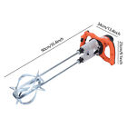 1800w Electric Mortar Mixer 2 Speed Paint Cement Grout Concrete Double Paddle