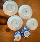 Vintage 1940   s - 1950 Blue Willow China Child s Tea Set Made In Japan