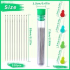 150 Pcs Straight Beading Needles Size 10 0 45mm For Seed Beads Jewelry Making