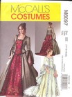 Pattern For Victorian Laced Dress Bustle Skirt Costume Mccalls 6097 Wedding 6-20