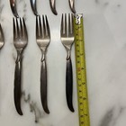 Set Of 9 1847 Rogers Brothers Flair Silverplate Flatware Salad Forks