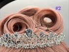 Tiara Crown Bridal Wedding Prom Hair Rhinestone Crystal Princess Silver