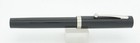 Sheaffer No Nonsense Black   Chrome Fountain Pen - Italic Broad Nib - 1980 s Usa