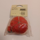 Vtg Red Tomato Pin Cushion With Strawberry Emery Sharpener 1999  dritz 