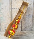 Vtg Wire Wrapped 3 Tier Orb Mercury Glass Christmas Tree Topper 60s Germany 17 