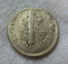 Original 1940s Mercury Dime  mint Error  Struck 15-20  Off Center