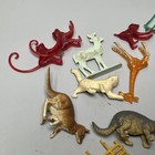 Vtg 70   s 80   s  Random Toy Figurine Figures Guns Pins Animals Rocks Etc