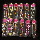 Wholesale Lot Cute Girl Pink Heart Wood Beads Kids Necklace Bracelet Jewelry Set