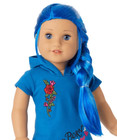 American Girl Doll Wig Off Truly Me  90 Blue And Aqua Waves For Ooak Custom  3
