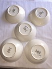 Set Of 5 Noritake Montblanc Ivory With Platinum Trim Coupe Cereal Bowls 7527
