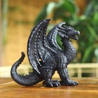8   L Gothic-themed Dark Dragon Statue Resin