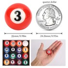 0 98 Inch Mini Billiard Balls Set  16pcs Kids Pool Balls For Children s Table   