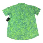 O   neill Shoreside Button Up Shirt  Short Sleeve  Green Palms  Men   s Size Medium