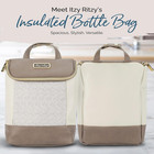 Itzy Ritzy Insulated Bottle Bag  Holds 3 Baby Milk Bottles  vanilla Latte 