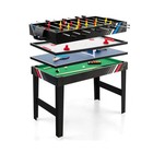 4-in-1 Combo Game Table 49  Foosball With Pool Billiards Air Hockey Table Tennis