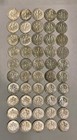 Lot Of 50 90  Silver 1960 s Circulated Roosevelt Dimes  5 00 Face Value