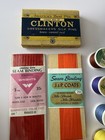 Vintage Sewing Lot In Metal Singer Tin     Thread  Seam Binding  Silk Pins