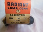 Radiant Lamps Projector Bulb 750w 120v T12 Nos Projection New Old Stock