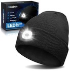 Valentines Day Gifts For Him  Led Beanie Hat With Light  Mens Valentines Black