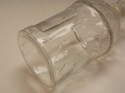 Vintage 1960s Guerlain Bee Embossed 7 75  Glass Perfume Bottle Empty France Rare
