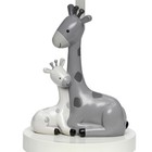 Lambs   Ivy Jungle Friends White gray Giraffe Nursery Lamp With Shade   Bulb