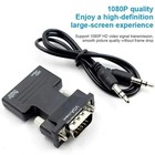 Hdmi Female To Vga Male Converter With Audio Adapter For Pc Laptop Projector