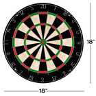 18 In  X 1 75 In  High-quality Black Bristle Dartboard Target Outdoor Game