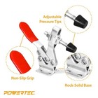 Powertec 4pcs Horizontal Quick-release Toggle Clamp Capacity 300 Lbs  20327 