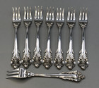Grande Baroque By Wallace Sterling Silver Set Of 8 Cocktail Forks 5 3 8 