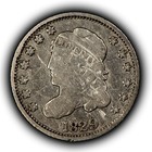 1829 H10c Capped Bust Silver Half Dime - Fine - Sku-z6425