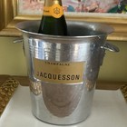 Vintage French Champagne Ice Bucket Metal Jacquesson  - Rare  Dizy  France