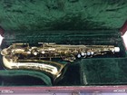 Vintage Silvertone Elkhart Alto Saxophone 105371  With Mouthpeice    Case