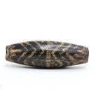 Large Antique Himalayan Pumtek Dzi Bead  Ancient Petrified Wood Amulet Talisman