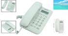 Corded Landline Phone With Caller Id - Compact White Design For Home Office