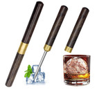 2 Pack Ice Pick For Breaking Ice  6 8  Stainless Steel With Ebony Wooden