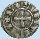1200ad France Archbishopric Besancon Antique Silver Denier Medieval Coin I97599