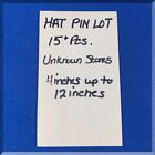 Antique Victorian Sterling Vintage   Contemporary 15  Hat Pins - Free Shipping