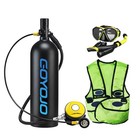 Scuba Diving Oxygen Tank Kit 2l Cylinder Underwater Breather W  Snorkeling Set