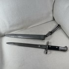 Early 1900   s Swiss Bayonet With Krag Scabbard Wwi