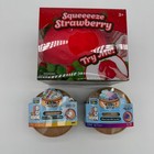 Squee-eeze Strawberry   Crazy Fun Rainbow Mystery Dumpling Squishy Bun Uv Color