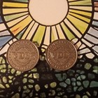 Sega 1997 Amusement Arcade Tokens Coin-op Machine Coins Lot Of 2