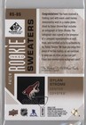2016-17 Sp Game Used Inked Rookie Sweaters  99 Dylan Strome Rpa Patch Auto Rc