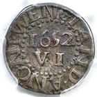 1652 Noe-33 R-3 Pcgs Vf 35 Pine Tree Sixpence Massachusetts Silver