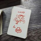 Vintage Hand Painted Wooden Double Deck Holder Box W 2 Falstaff Beer 54 Decks